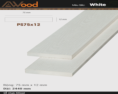 AWood PS75x12 White